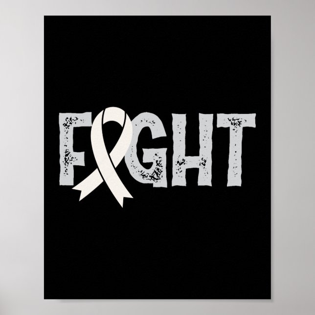 Poster Luta contra a consciência dos Canceres pulmonares (Frente)