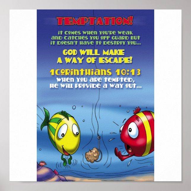 Pôster Luta contra a tentação (Frente)