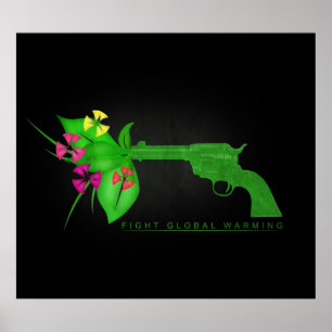 Pôster Luta contra o aquecimento global