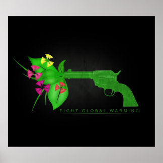 Pôster Luta contra o aquecimento global