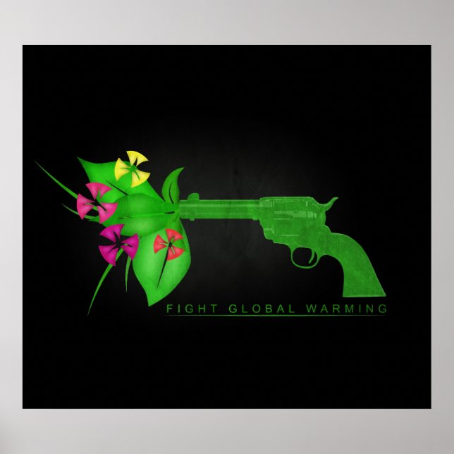 Pôster Luta contra o aquecimento global (Frente)