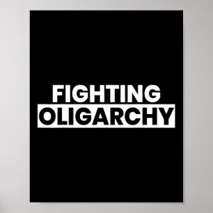 Poster Luta contra o ativista anti-trump no protesto de O