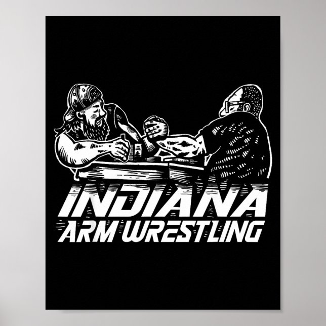 Poster Luta de braço de Indiana (Frente)