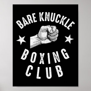 Poster Luta de Punho Boxe Homens Pugilismo Lutador de Pun