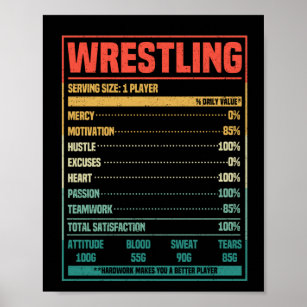 Poster Luta dieta fatos engraçados fã de lutadores