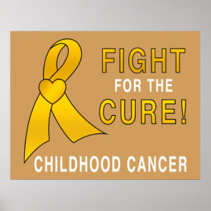 Poster Luta do cancer da infância para a cura