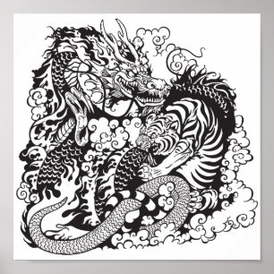 Pôster luta do dragão e do tigre