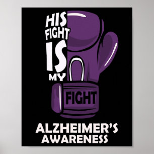 Poster Luta é a minha luta pela consciência de Alzheimerh