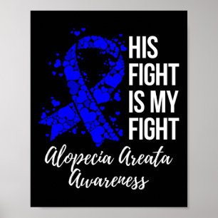 Poster Luta É Minha Luta Contra A Alopécia Areata Sensibi