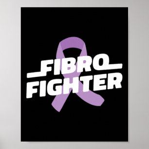 Poster Luta - Fibromialgia Sensibilização Roxo