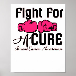 Poster Luta Por Uma Consciência Do Cancer Da Mama