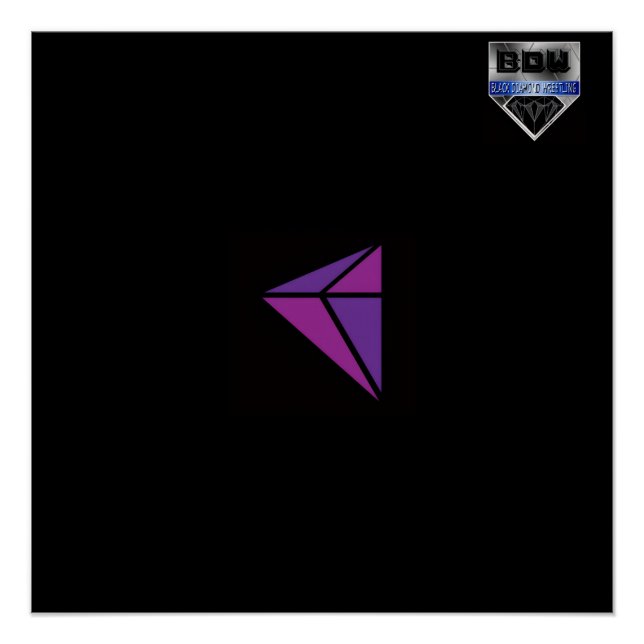 Pôster Luta profissional de diamante preto (Frente)