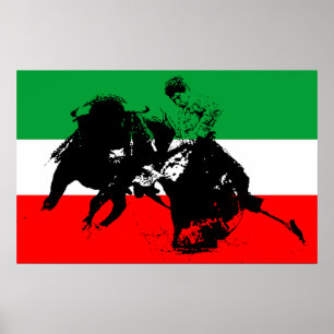 Poster Lutador de Bull do mexicano