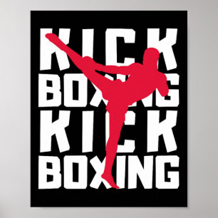 Poster Lutador de Kickboxing
