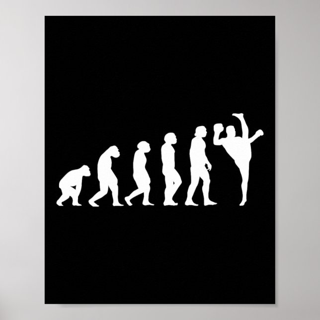 Poster Lutador de Kickboxing da Evolution Kickboxing (Frente)