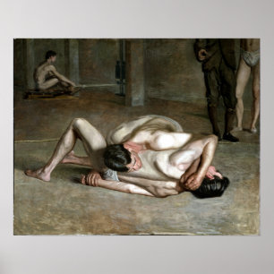 Poster Lutadores Thomas Eakins