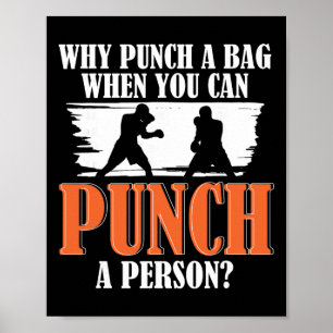 Poster Lutando Boxe Treinamento Punching Kickboxing G Luv