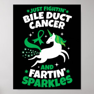 Poster Lutando com a Cancer de Dutos Biliares Fazendo o U