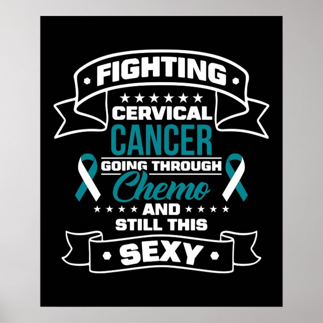 Poster Lutando contra o Cancer cervical (Frente)