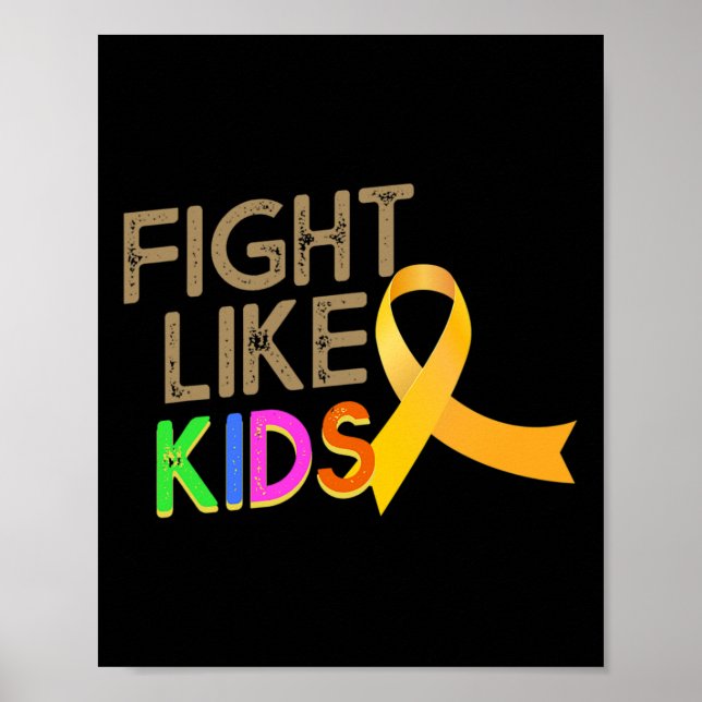 Poster Lutar Como Crianças Canceres De Infância Mês Y (Frente)