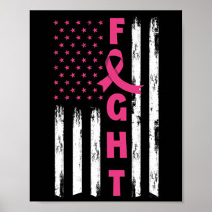 Poster Lutar contra o Cancer da mama Cancer da mama ameri