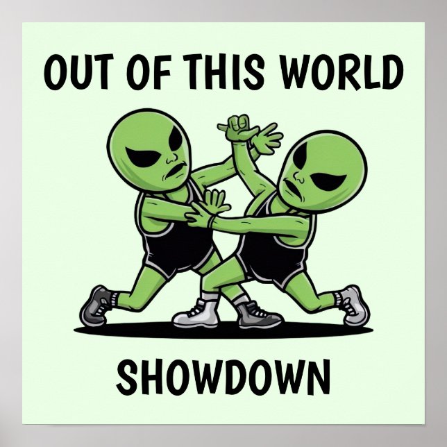 Poster Lutar contra os Aliens (Frente)