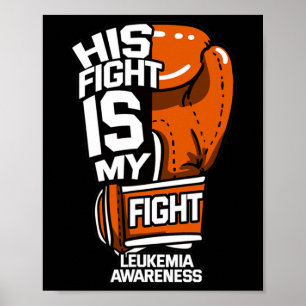 Poster Lutar É Meu Amante Da Consciência Da Leucemia