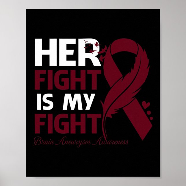 Poster Lutar É Minha Luta Contra O Aneurismo Do Cérebro S (Frente)