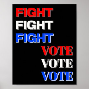 Poster Lutar Votar Em Trump Eleição Presidencial