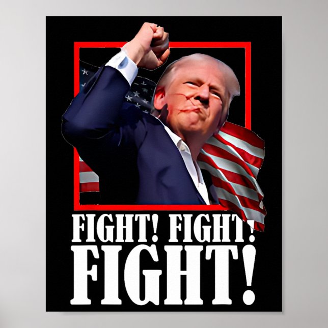 Poster Lute contra o Butler Pennsylvania Trump Rally hoje (Frente)