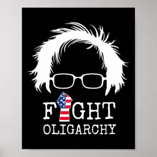 Poster Lute Contra Oligarquia Sanders E Aoc Liberdade EUA