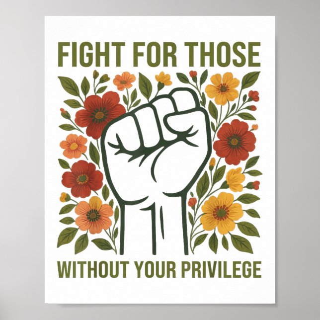 Poster Lute Por Aqueles Sem Sua Cotação De Privilégio Sub (Frente)