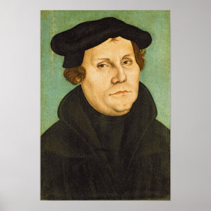 Pôster Luther como o professor, 1529