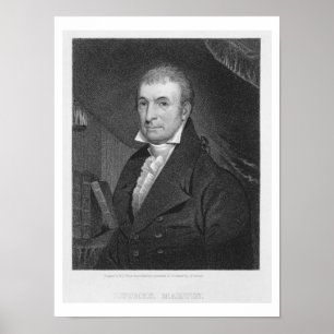 Pôster Luther Martin, gravado por William A. Wilmer (c.18