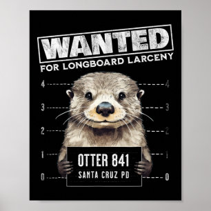 Poster Lutra Surfista 841 Procurada Por Roubo De Long Boa