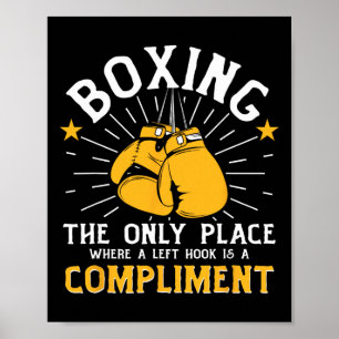 Poster Luvas de Boxe G de Boxe de Sombra Kickboxing Luvas