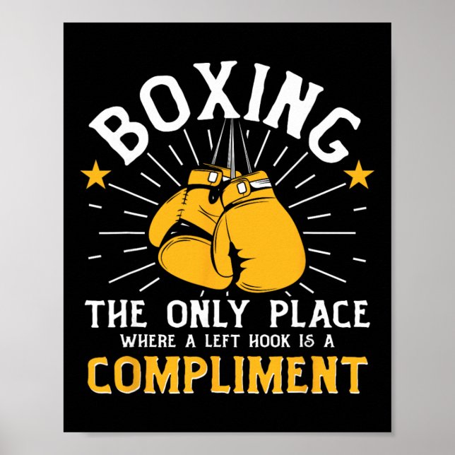Poster Luvas de Boxe G de Boxe de Sombra Kickboxing Luvas (Frente)