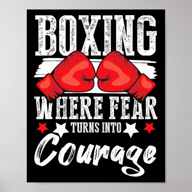 Poster Luvas de Boxe G de Kickboxing de Boxe Shadow Boxin (Frente)