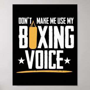 Poster Luvas de Boxe G de Kickboxing de Boxe Shadow Boxin