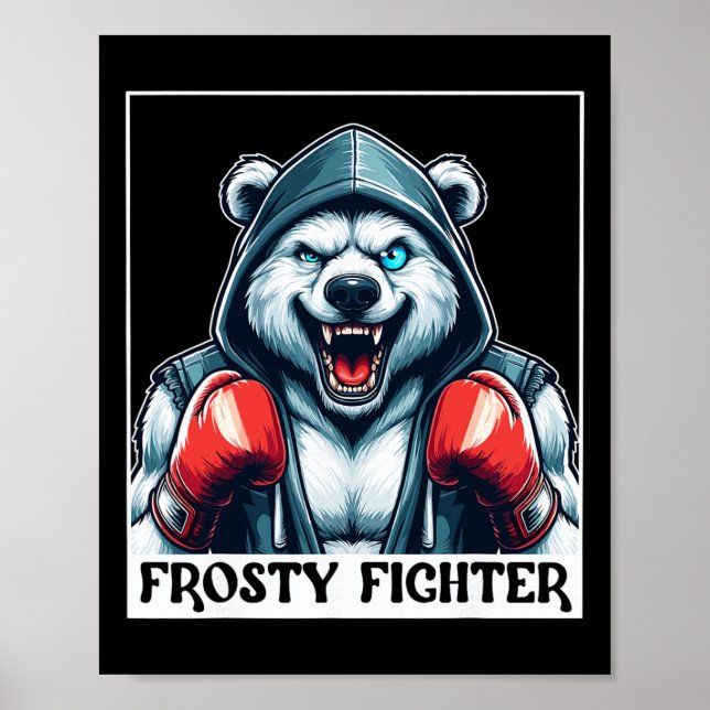 Poster Luvas De Boxing Ei Com Um Olho De Olho Congelado (Frente)