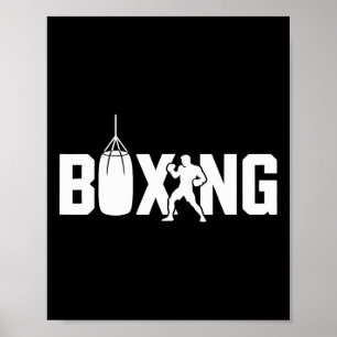 Poster Luvas Engraçadas De Combatente De Boxing Para Geng