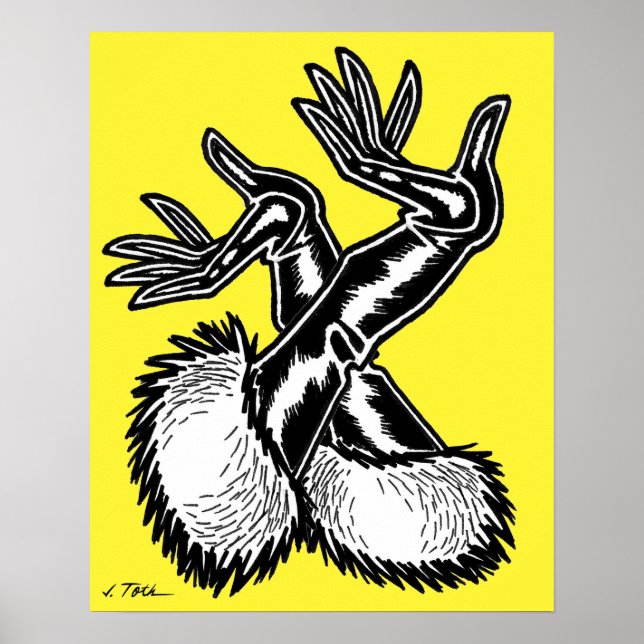 Poster Luvas Vana DeVinyl™/Fun-Fur, PVC (Frente)