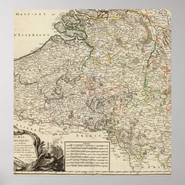 Poster Luxemburgo, Bélgica (Frente)