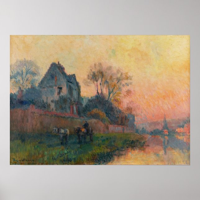 Poster Luxemburgo - Bords De Seine À Chatou (Frente)