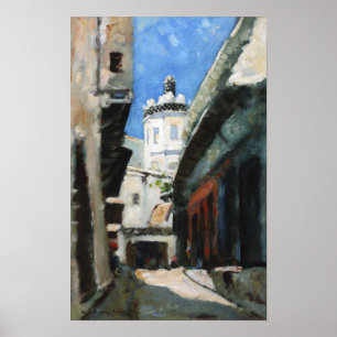 Poster Luxemburgo - La Rue Des Bouchers 1873