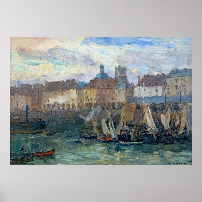 Poster Luxemburgo - Porto Da Dieppe 1893 (Frente)
