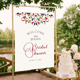 Poster Luxo Artístico Botânico Floral Paisley Casamento