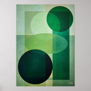 Poster Luxo Minimalista Arte Deco Geométrico Abstrato Ver