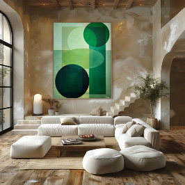 Poster Luxo Minimalista Arte Deco Geométrico Abstrato Ver