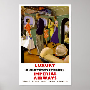 Poster Luxo nos barcos de vôo novos do império